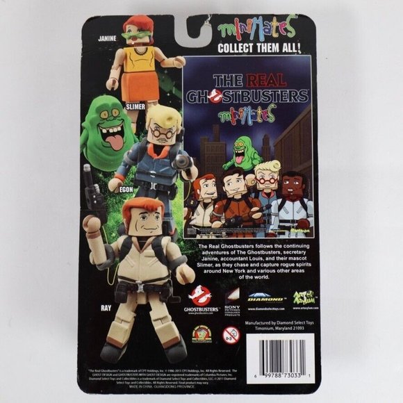 The Real Ghostbusters Minimates Series 1 Box Set Janine Slimer Ray Egon NEW - Picture 7 of 7